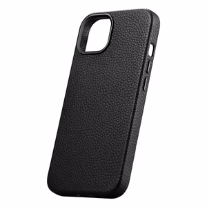 iCarer Litchi Premium Nahkakotelo iPhone 14 Plus Magneettinen nahkakotelo MagSafe musta (WMI14220711-BK)