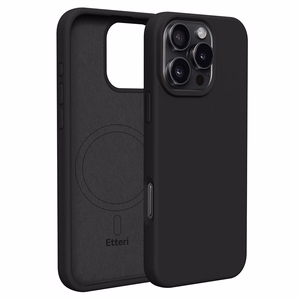 Etteri Silicone Mag suojakuori iPhone 16 Pro Max 6,9" musta