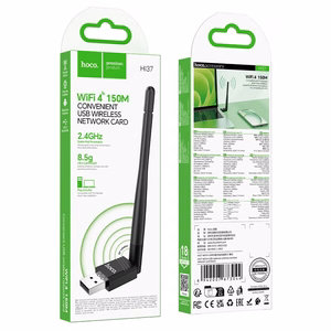USB Wi-Fi adapter Hoco HI37 Wi-Fi4 black