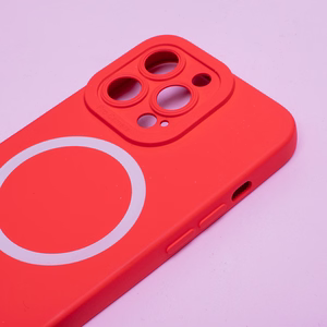 Silicon Mag case for iPhone 15 Pro 6,1" red