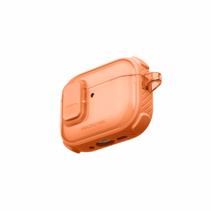 AmazingThing Titan Pro Mag Case Clear Suojakuori AirPods Pro 3 -kuulokkeille - oranssi