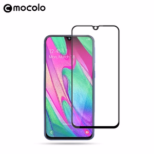 Mocolo 3D 9H Full Glue tempered-glass screen protector for Samsung Galaxy A40, black frame