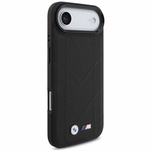 BMW M Quilted Logo MagSafe Suojakuori iPhone 17 Air:lle - Musta