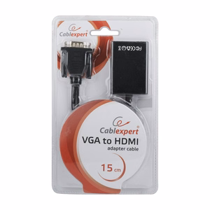 I/O ADAPTER VGA TO HDMI/A-VGA-HDMI-01 GEMBIRD