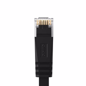 Orico PUG-C7B CAT7 10Gbps RJ45 Ethernet-verkkokaapeli internet LAN litteä 3m - musta