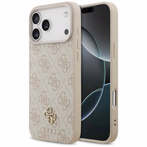 Guess 4G Small Classic Logo MagSafe-suojakuori iPhone 17 Pro Max / 18 Pro Max -malleille, vaaleanpunainen