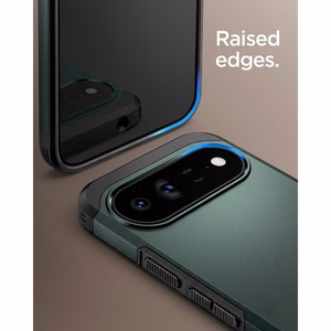 Spigen Tough Armor Mag MagSafe -suojakuori Google Pixel 11 Pro -mallille, tummanvihreä