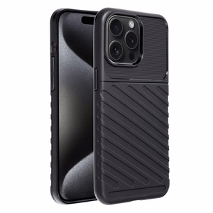 Thunder Suojakuori iPhone 15 PRO MAX:lle musta