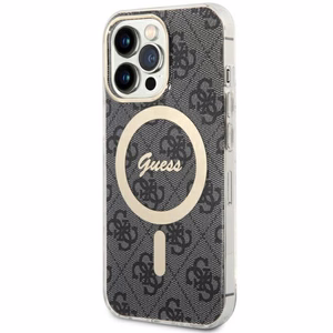 Guess GUHMP13LH4STK iPhone 13 Pro / 13 6.1" musta/musta hardcase 4G MagSafe