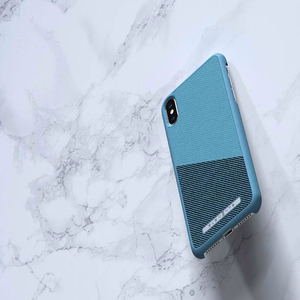 Nordic Elements Saeson Freja suojakuori laitteelle iPhone XS Max, petrolinsininen