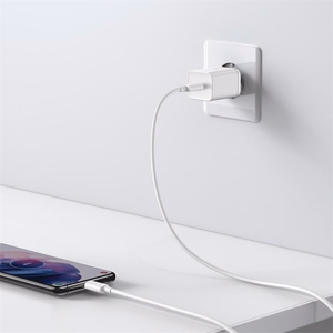 Charger Baseus Super Si 25W USB-C + USB-C to USB-C cable 1.0m white TZCCSUP-L02
