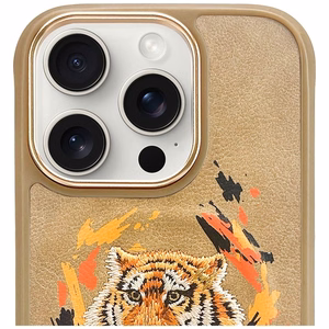Nimmy Tiger MagSafe Suojakuori iPhone 16 Pro Max:lle - ruskea
