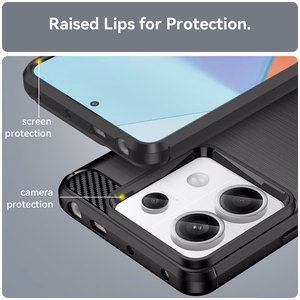 Carbon Suojakuori Xiaomi Redmi Note 13 5G:lle - musta
