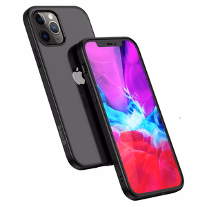 Crong Clear Cover suojakuori laitteelle iPhone 12 Pro Max, musta