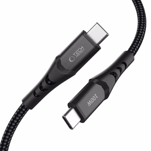 Tech-Protect Ultraboost UB11T USB-C / USB-C PD 100W / QC3.0 kaapeli 100 cm - musta