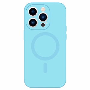 TEL PROTECT MagSilicone Suojakuori iPhone 14:lle vaaleansininen