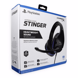 Langalliset kuulokkeet Jack 3,5 mm HyperX Cloud Stinger PlayStation musta-sininen