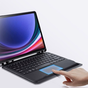 DUX DUCIS case DK foldable with Wireless Keyboard for SAMSUNG Tab S10 Plus/S9 Plus/S9 FE Plus black