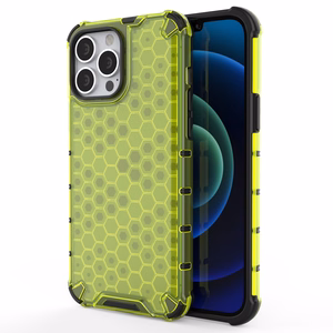Honeycomb Asia panssari kansi TPU puskuri iPhone 13 Pro Max vihreä