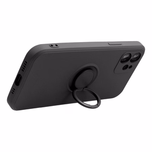 Silikoninen Suojakuori Renkaalla iPhone 7 / 8 / SE 2020 / SE 2022:lle musta