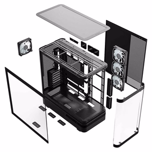 MODECOM Volcano AQ200 ARGB Midi musta