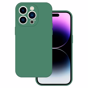 Tel Protect Silicone Premium iPhone 14 Prolle tummanvihreä