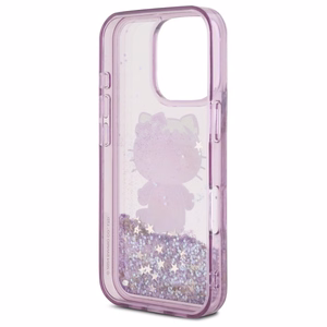Hello Kitty Liquid Glitter 50TH Anniversary Party Suojakuori iPhone 16 Pro Max:lle - violetti