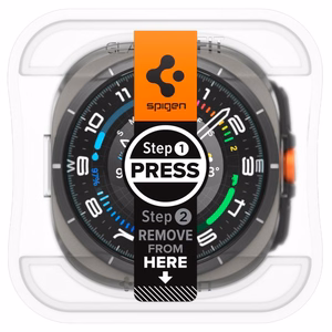 Spigen Glas.TR EZ Fit -karkaistu lasi Samsung Galaxy Watch Ultra (47mm):lle - kirkas (2 kpl)