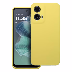 Silikoninen suojakuori Motorola G35 5G:lle 2mm keltainen