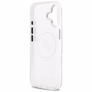 Karl Lagerfeld IML Glitter Karl & Choupette Heads Logo MagSafe -suojakuori iPhone 17 - harmaa