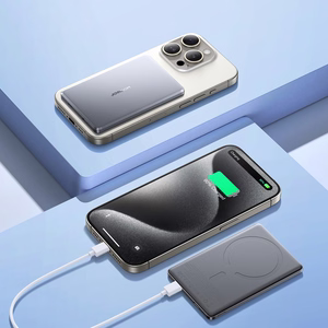 Powerbank Joyroom JR-PBM08 5000mAh 20W ultraohut induktiivisella latauksella - harmaa