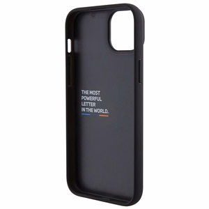BMW BMHCP15M22PTDK iPhone 15 Plus 6.7" musta/musta Leather Stamp Tricolor