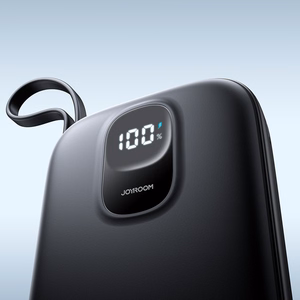 Ulkoinen akku Power Bank Joyroom JR-PBF18 22.5W Lightning-kaapelilla 10000mAh musta