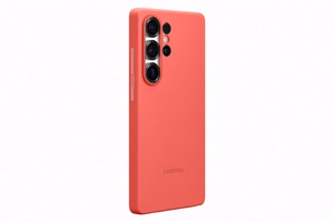Samsung Silicone Case -suojakuori Samsung Galaxy S25 Ultra -puhelimelle, punainen