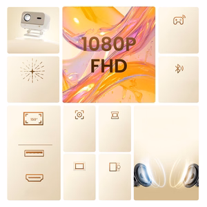 Yaber L2 Plus LCD FullHD 1080p Multimediaprojektori JBL Kaiuttimilla - Beige