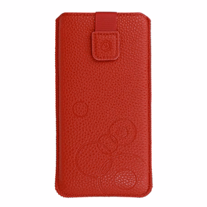 WONDER Deko Pouch Suojakuori (Koko XXL) Samsung S25 Ultra/S24 Ultra/M35/M23/A16 5G/Xiaomi Redmi 14C:lle punainen