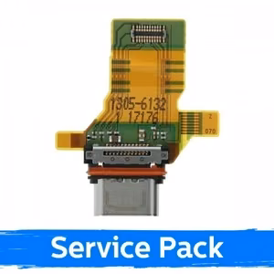 Latauspistoke yhteensopiva Sony Xperia XZ Premium flex-kaapelilla 100% alkuperäinen (Service Pack)