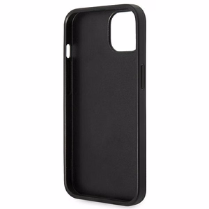 Karl Lagerfeld Saffiano Karl's Head Patch Case iPhone 14 Plus - musta