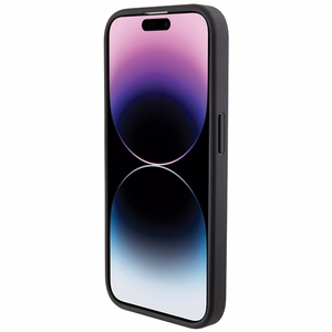 BMW Grip Stand Smooth & Carbon Suojakuori iPhone 15 Pro:lle - musta