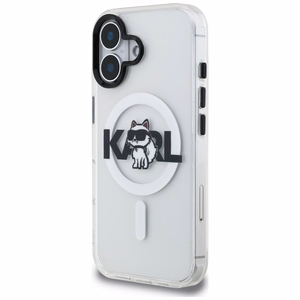 Karl Lagerfeld IML Choupette Sketch Logo MagSafe Suojakuori iPhone 17:lle - kirkas
