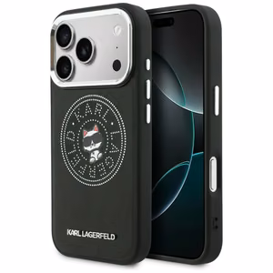 Karl Lagerfeld Point & Choupette Sketch MagSafe Suojakuori iPhone 17 Prolle - Musta