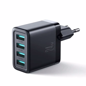 Charger Joyroom "JR-TCN03" Black 24W (4xUSB)