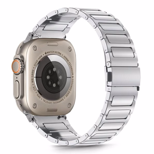 Tech-Protect Stainless Classic Apple Watch 6/7/8/9/10/SE/Ultra 1/2 (44/45/46/49mm) Hopeinen