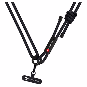 Forcell F-DESIGN S10X165 olkahihna puhelimelle säädettävällä pituudella (max 82,5cm silmukassa) musta