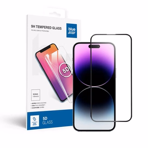 Suojalasi Blue Star - APP IPHONE 14 Pro Max 5D koko näyttö musta