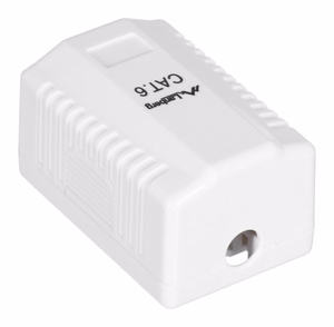Lanberg OU6-0001-W – Cat.6-pintarasia, 1 RJ-45-portti, valkoinen