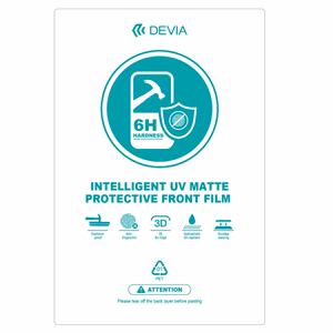 Devia älypuhelimen kalvosarja UV 0,19mm matta 20kpl 6H leikkauskoneelle älypuhelimen LCD-näytölle