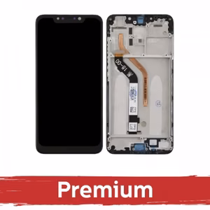 LCD-näyttö yhteensopiva Xiaomi Pocophone F1 musta kehyksellä OEM