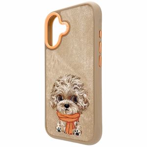 NIMMY BIG EYED PET 2.0 Dog -suojakuori iPhone 17:lle beige