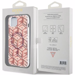 Guess IML GCube MagSafe case for iPhone 15 / 14 / 13 - pink